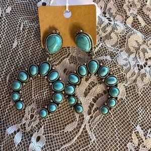 Turquoise Statement Earrings